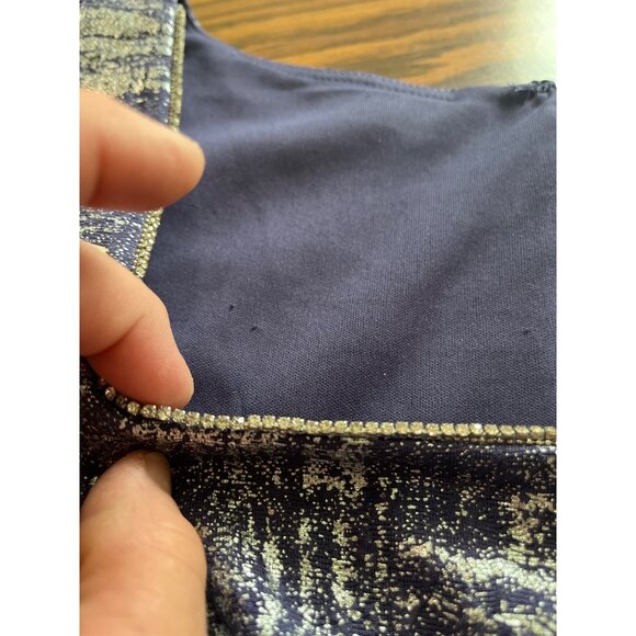 Alex Evenings purple silver maxi gown with jacket size 12 - Picture 7 of 9